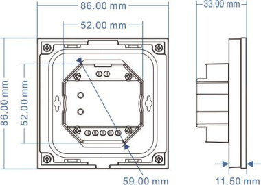 DOTLUX 4ZonenTouchpanel           5276-1 