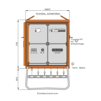 Walther Beleuchtungsverteiler WV0250BER1 
