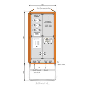 Walther Anschlussschrank 173     WA0031H 