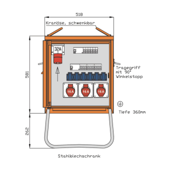 Walther Endverteiler 22kVA     WEV0781R1 
