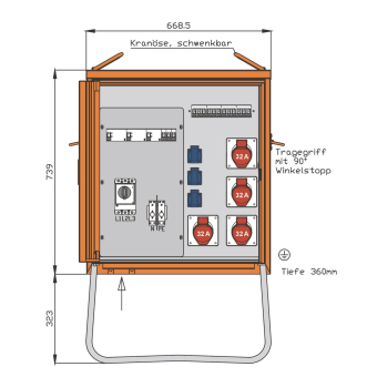 Walther Verteilerschrank 55kVA WV0316CR1 
