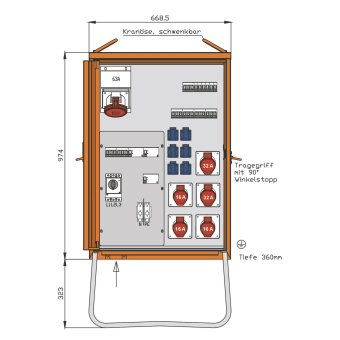 Walther Verteilerschrank 69kVA  WV0430R1 