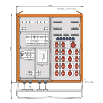Walther Verteilerschrank       WV0624CR1 