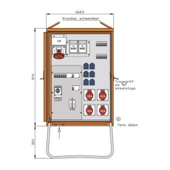 Walther Verteilerschrank 69kVA  WV0436R1 