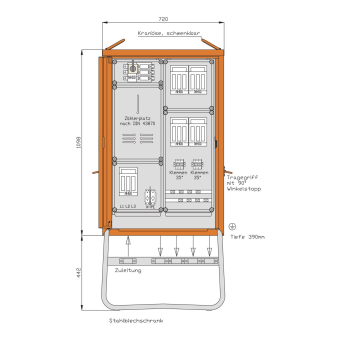 Walther Anschlussschrank 69kVA    WA0016 