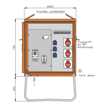 Walther Verteilerschrank 44kVA  WV0280R1 