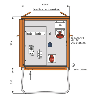 Walther Verteilerschrank 44kVA  WV0365R1 