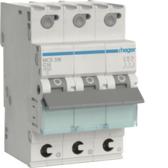 Hager Leitungsschutzschalter      MCS316 