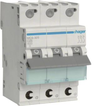 Hager Leitungsschutzschalter      MCS325 