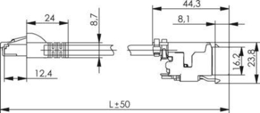 TG AMJ Cat.6A CP-Link 10,0m  L00005A0102 
