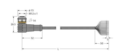 Turck Aktuator-u.Sensor-    WKC12T-5/TXL 