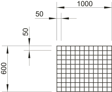 OBO SDG-2 Stahldrahtgitter groß 