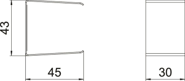 OBO PLM SV 0404 RW Stoßstellenabdeckung 