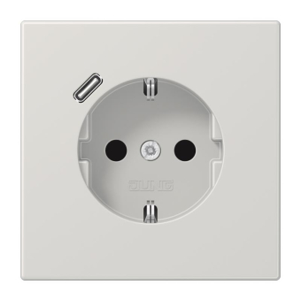Jung SCHUKOsteckdose m.USB  LS1520-18CLG 