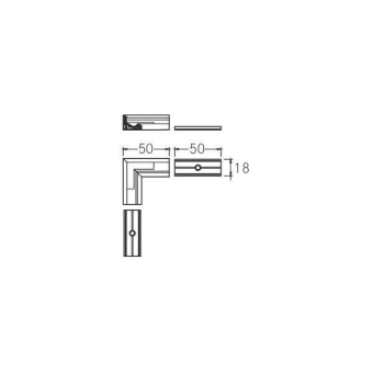 BRUM L-Verbinder zu 53700 alu   53071260 