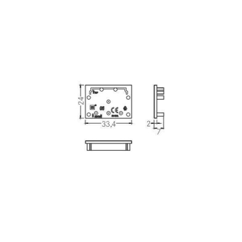 BRUM Endstück für Profil-       53092070 