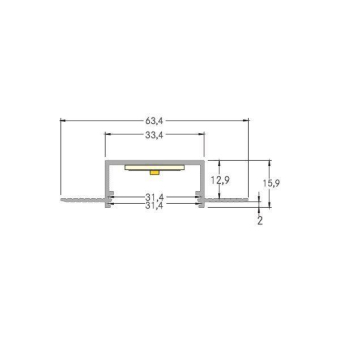 BRUM LED-Alu-Profil,            73655070 