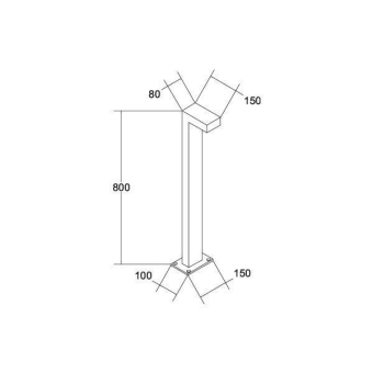 BRUM Pollerleuchte Lantern IP65 60036103 