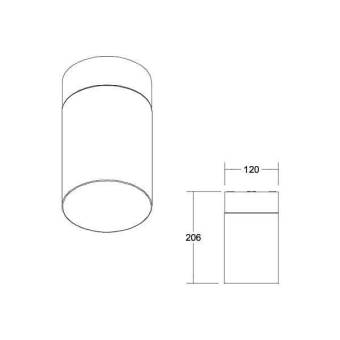 BRUM Deckenanbauleuchte Cooquee 60141180 