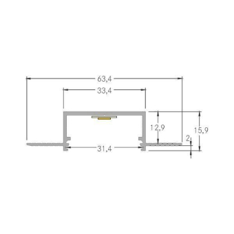 BRUM LED-Alu-Profil, Länge:     53655070 
