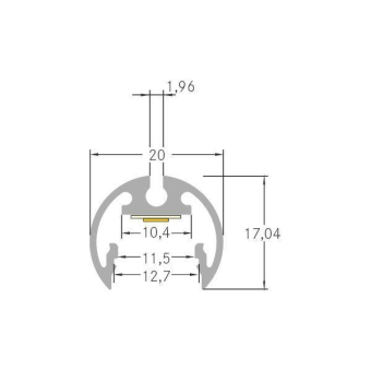 Brumberg LED-Anbau-Rundprofil   53760260 