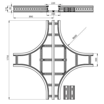 Kreuzung halogenfrei grau 135x300 R600 U 