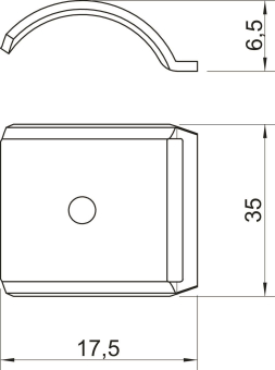 OBO 2058FW M 12 DD Gegenwanne 8-12mm St 