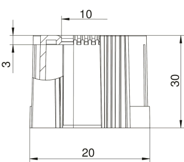 OBO 129 TB M16 LGR Rohrendtülle teilbar 