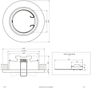 EVN Halogen-Einbauleuchte plan    751014 