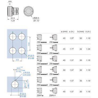 GS Leuchttaster flach weiss BA9s ZB5AW31 