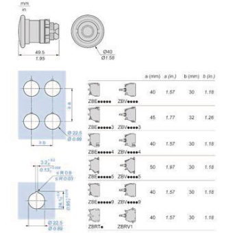Schneider Frontelement blau     ZB5AW763 