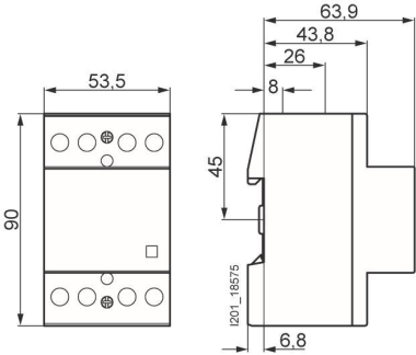Siemens 5TT50500 INSTA Schütz 4S Kontakt 