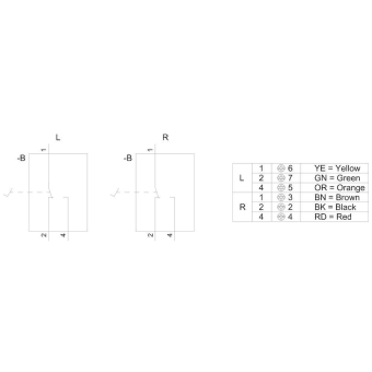Siemens 3SE39345CB20 Pedaltaster 2W 