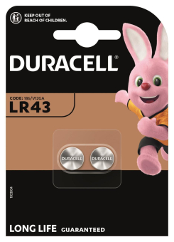 Duracell Knopfzelle 1,5V LR43   DLR43 B2 
