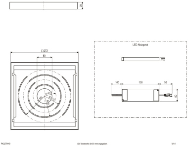 EVN LED-Anbaupanel IP20 weiss  PAQ270140 