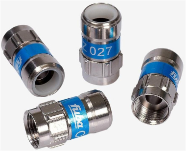 Fuba OVZ 027 Push-On F-Stecker blau 