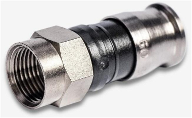 Fuba OVZ 053 HQ F-Kompressionsstecker sw 