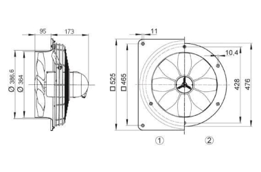 Maico Axial-             DZS 35/4 B Ex e 