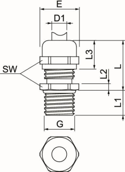 OBO V-TEC VM LM12 MS Kabelverschraubung 