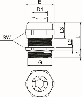 OBO V-TEC VM20 EMV-K Kabelverschraubung 