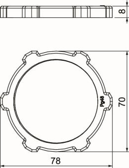 OBO 116 VDE PG48 PA Gegenmutter PG48 PA 