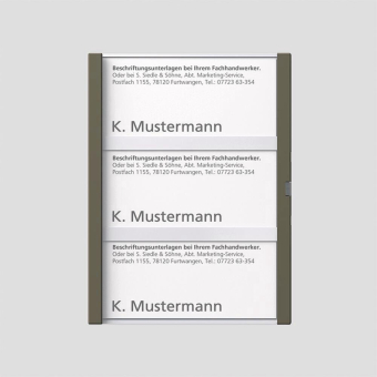 Siedle Namensschild kpl      TM 611-3 GM 