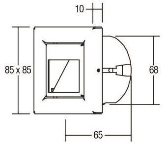 BRUM LED-Wandeinbaul. Edelstahl 10129203 