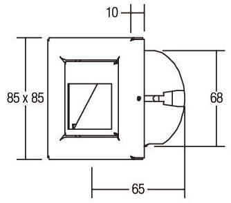 BRUM LED-Wandeinbaul. Edelstahl 10129203 