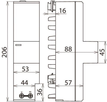 DEHN Kombiableiter Typ 1+2   DSHZPBTT255 