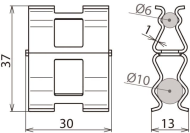 Dehn 308130 DC BK 6 DC BK 6 RD10 STBLANK 