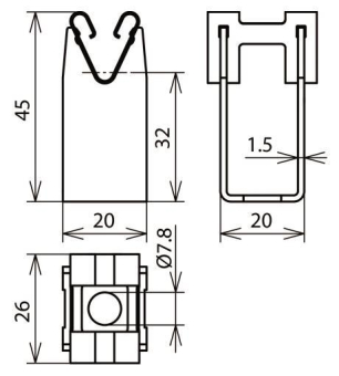 DEHN Leitungshalter Niro m.       207029 