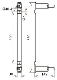 DEHN Haltevorrichtung     HV P ST D40 45 