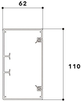 GGK BR3 60x110/80  BR360x110/80cremeweiß 
