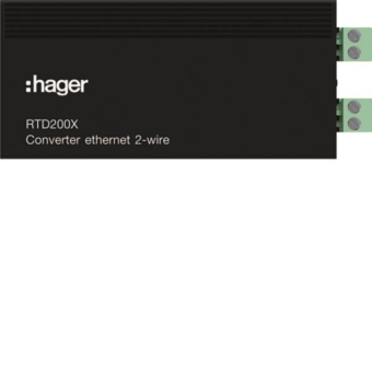Hager IP Konverter CAT-Kabel auf RTD200X 